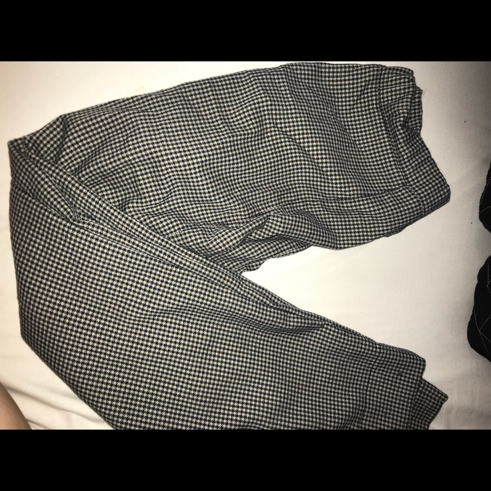 brandy melville high waisted plaid pants